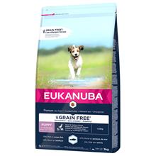 Bild Eukanuba Grain Free Puppy Small / Medium Breed Salmon - Ekonomipack: 2 x 3 kg
