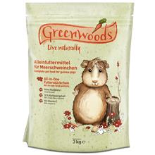 Bild Ekonomipack: 2 x 3 kg Greenwoods foder till lågpris! - Marsvinsfoder (2 x 3 kg)