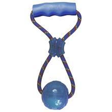 Bild KONG Squeezz Ball med handtag - L: ca 32,5 cm; Ball: Ø 8 cm; Griff: L 11 x 2 cm