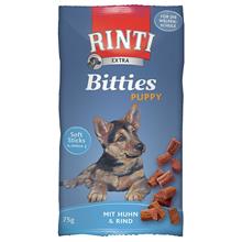 Bild RINTI Extra Bitties Puppy  - Ekonomipack: Kyckling & nötkött 3 x 75 g