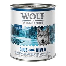 Bild Ekonomipack: Wolf of Wilderness 12 x 800 g NY! Blue River - Fish
