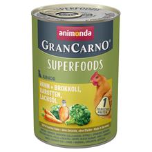 Bild Ekonomipack: 24 x 400/800 g Animonda GranCarno Junior Superfoods - 24 x 400 g