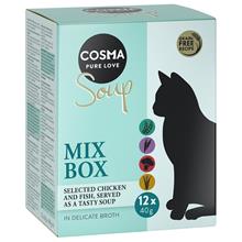 Bild Cosma Soup 12 x 40 g  - Mix II (4 sorter)