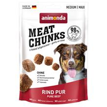 Bild Animonda Meat Chunks Medium / Maxi - Ekonomipack: 4 x 80 g Beef Pur