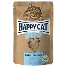 Bild Ekonomipack: Happy Cat Bio Pouch 12 x 85 g - Eko-kyckling & eko-anka