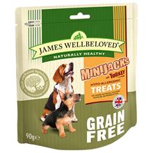 Bild James Wellbeloved Crackerjacks Dog Treats - Ekonomipack: Turkey Grain-Free (3 x 225g)