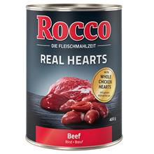 Bild Rocco 1 x 400 g hundfoder - Real Hearts Nötkött med hela kycklinghjärtan