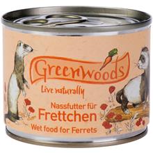 Bild Ekonomipack: Greenwoods våtfoder för illrar 24 x 200 g - Kyckling