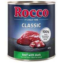 Bild Rocco Classic 6 x 800 g hundfoder Nötkött & anka