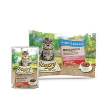 Bild Blandpack: Stuzzy Cat i portionspåse 4 x 100 g - Mix 2 sorter: Skinka + Nötkött