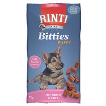 Bild RINTI Extra Bitties Puppy  - Ekonomipack: 3 x 75 g Kyckling & anka