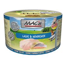 Bild Ekonomipack: MAC's Cat kattfoder 12 x 200 g - Lax & kyckling