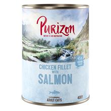 Bild Purizon Adult - Grain Free 24 x 400 g - Kycklingfilé med lax