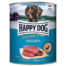 Bild Ekonomipack: Happy Dog Sensible Pure 12 x 800 g - Sweden (vilt pur)