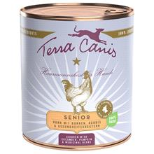 Bild Terra Canis Senior spannmålsfritt 6 x 800 g - Kyckling med gurka, pumpa och hälsoörter