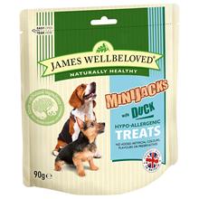 Bild James Wellbeloved Minijacks Dog Treats - Ekonomipack: Duck & Rice (3 x 90g)
