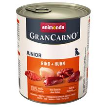 Bild Ekonomipack: Animonda GranCarno Original Junior 24 x 800 g - Nötkött & kyckling