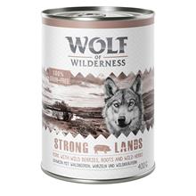 Bild Ekonomipack: Wolf of Wilderness 24 x 400 g NY! Strong Lands - Pork