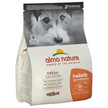 Bild Ekonomipack: 2 / 3 påsar Almo Holistic Nature hundfoder - Adult Small Lax & ris (3 x 2 kg)