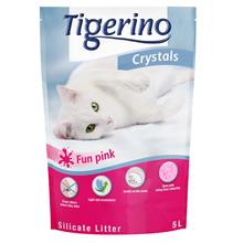 Bild Kanonpris på 3 x 5 l Tigerino Crystals kattsand! - Crystals Fun (rosa)