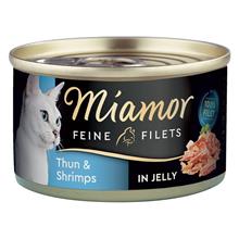 Bild Miamor Fine Filets 1 x 100 g - Ljus tonfisk & räkor i gelé