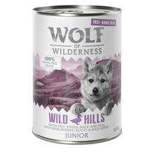 Bild Wolf of Wilderness Junior Free Range 6 x 400 g  - Junior Wild Hills - Free Range Duck & Veal