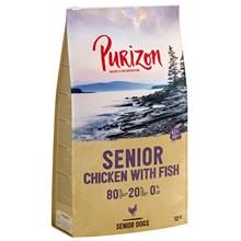 Bild Purizon Senior Chicken & Fish - Grain Free - Ekonomipack: 2 x 12 kg