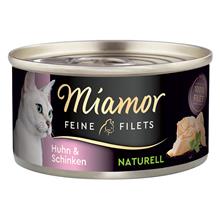 Bild Ekonomipack: Miamor Fine Filets Naturelle 24 x 80 g - Kyckling & skinka