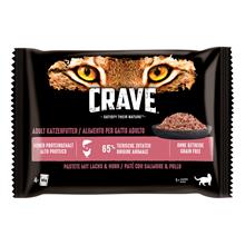 Bild Crave Cat Pouch Multipack 4 x 85 g - Paté Salmon & Chicken
