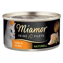 Bild Ekonomipack: Miamor Fine Filets Naturelle 24 x 80 g - Kyckling & pumpa