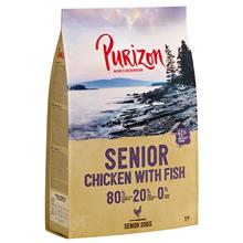 Bild 2 x 1 kg Purizon torrfoder till sparpris! - Senior Chicken & Fish