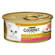 Bild Ekonomipack: Gourmet Gold Fine Paté 48 x 85 g - Öring & tomat