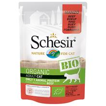 Bild Schesir Bio Pouch 6 x 85 g - Ekologiskt nötkött