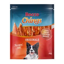 Bild Ekonomipack: Rocco Chings Originals tuggstrimlor - Kycklingbröst torkade 12 x 250 g