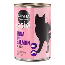 Bild Cosma Asia in Jelly 6 x 400 g - Tonfisk & lax