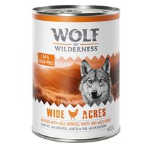 Bild Sparpris! 24 x 400 g Wolf of Wilderness våtfoder - Wide Acres - Chicken