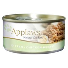 Bild Applaws provpack: Torr- och våtfoder - 2 kg Kitten Chicken + 6 x 70 g Kitten Kyckling