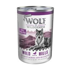 Bild Sparpris! 24 x 400 g Wolf of Wilderness våtfoder - Wild Hills Senior - Duck & Veal