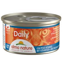 Bild Provpack: 6 x 85 g Almo Nature Daily Menu - Mousse Havsfisk + lax (2 sorter)