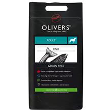 Bild Oliver's Adult Medium Breed Grain Free Fish  - Ekonomipack: 2 x 12 kg