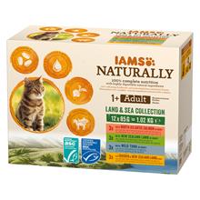 Bild IAMS Naturally Cat Adult - Land & Sea Collection 24 x85 g