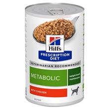 Bild Hill's Prescription Diet Metabolic Weight Management Chicken hundfoder - 48 x 370 g