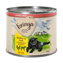 Bild Ekonomipack: Feringa Kitten Classic Meat 24 x 200 g - Kyckling & kalv