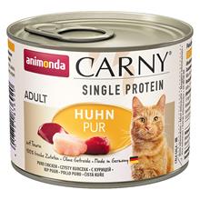 Bild Ekonomipack: Animonda Carny Single Protein Adult 24 x 200 g - Kyckling pur