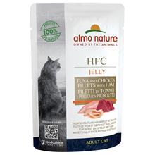 Bild Almo Nature HFC Jelly Pouch 6 x 55 g - Tonfisk, kyckling & skinka