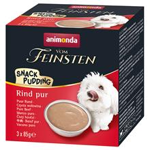 Bild Animonda Vom Feinsten Adult Snack Pudding - 3 x 85 g Nötkött pur
