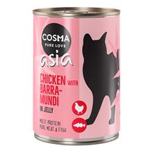 Bild Cosma Asia in Jelly 6 x 400 g - Kyckling & barramundi