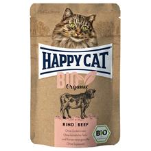 Bild Ekonomipack: Happy Cat Bio Pouch 12 x 85 g - Eko-nötkött