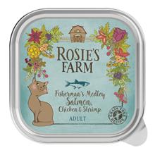 Bild Rosie's Farm Adult 16 x 100 g - Lax & kyckling med räkor