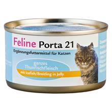 Bild Feline Porta 21 kattfoder 1 x 90 g - Tonfisk med skarpsill - spannmålsfritt